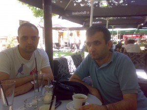 Relaxing with good friend, GM Borko Lajthajm