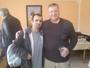 Me with famous actor, Goran Danicic
