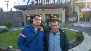 Me with GM Miljkovic in Thessaloniki